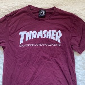 Maroon thrasher tshirt size small